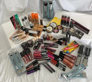 Assorted makeup products