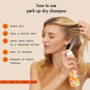 Dry shampoo application
